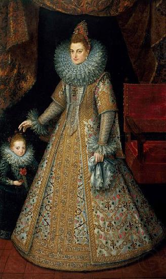 Frans Pourbus The Infanta Isabella Clara Eugenia Archduchess of Austria Norge oil painting art